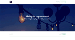 Desktop Screenshot of livingforimprovement.com